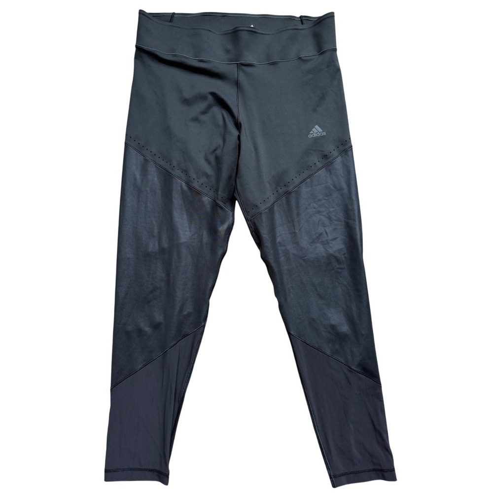 Adidas Climalite Leggings Womens XL Black High Rise Crop Athletic Training Pants